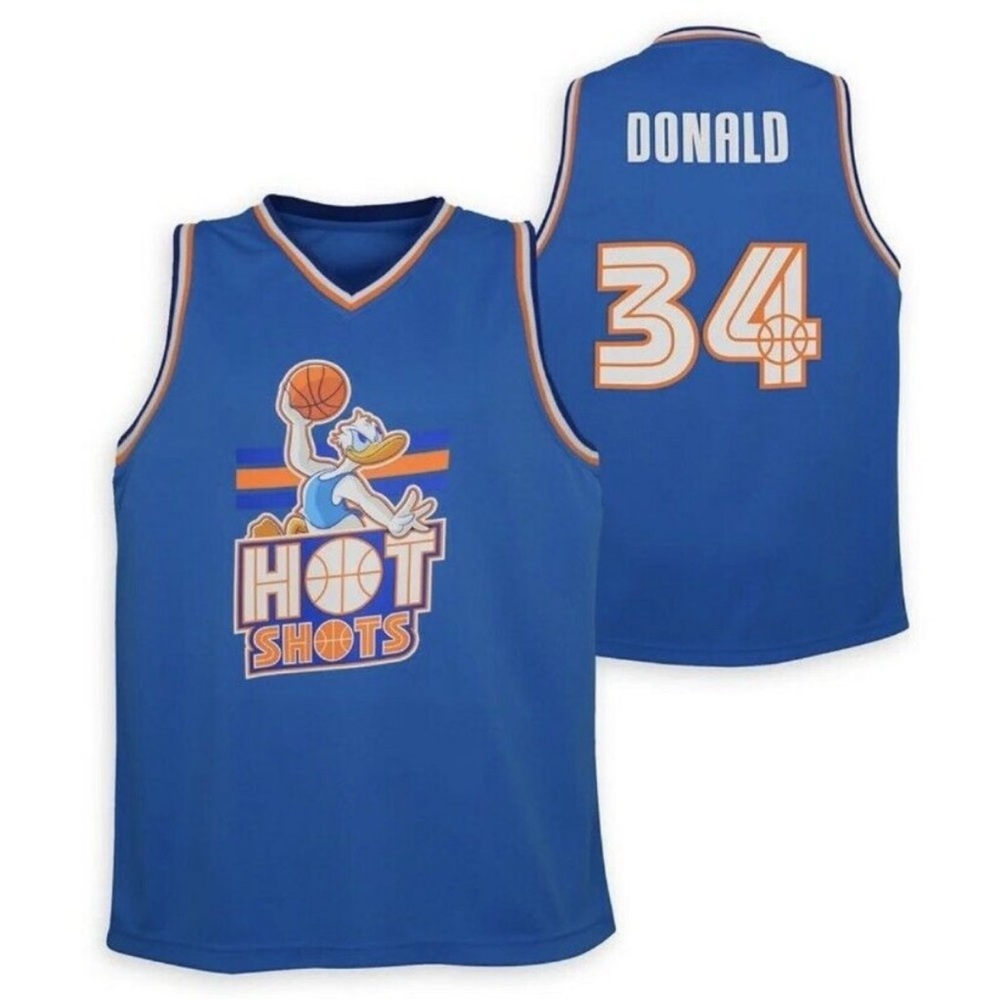 Disney World NBA Experience Donald Duck Hot Shots
Basketball Jersey- Youth XL